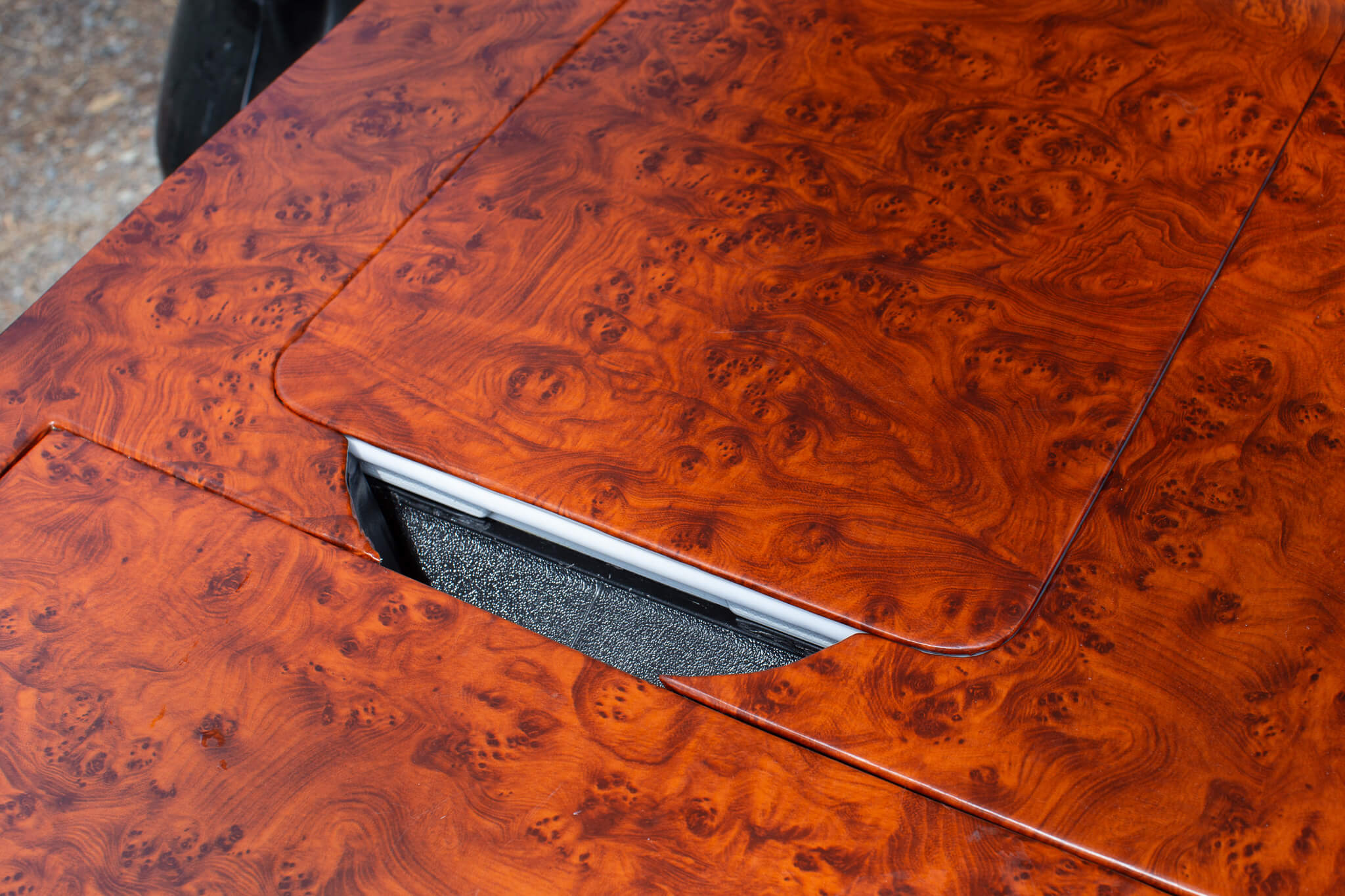 A beautiful wood grain vinyl wrap